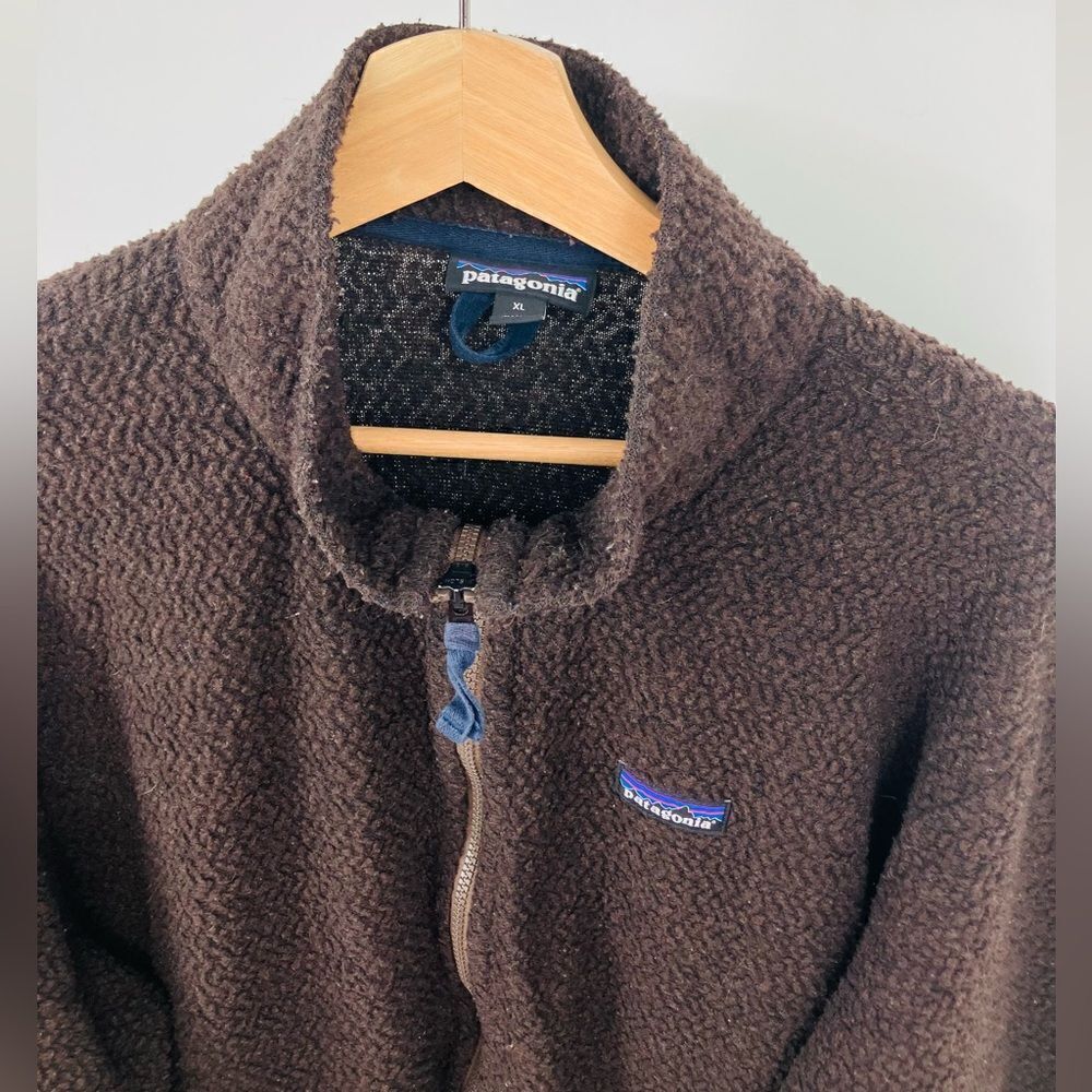 Patagonia | men’s brown and navy long sleeve jacket | size XL - Picture 2 of 6